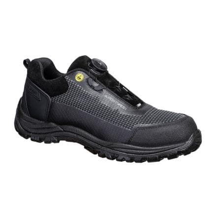 PORTWEST FE05BGY45 - Chaussures Girder Composite Mid S3S ESD SR FO, Noir/Gris