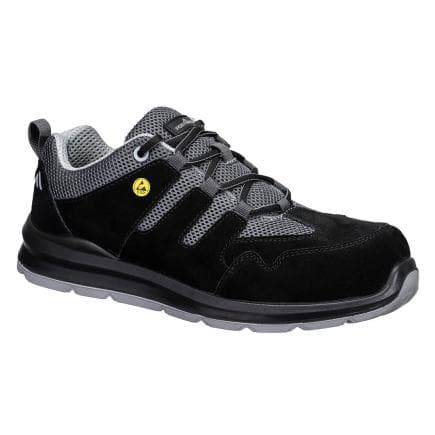 PORTWEST FE07BGY39 - Chaussure ESD composite S1 SR FO, Noir/Gris