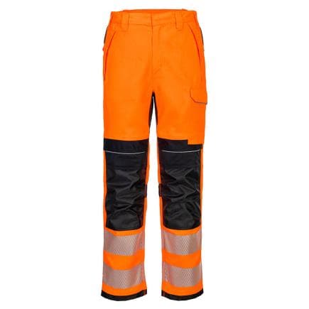 PORTWEST FR414OBR30 - Pantalon de travail PW3 Modaflame HVO, Orange/Noir