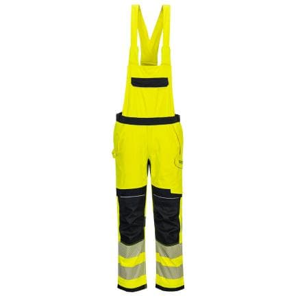 PORTWEST FR420YNRL - Cotte à bretelles HV Modaflame PW3, Jaune/Marine Blu