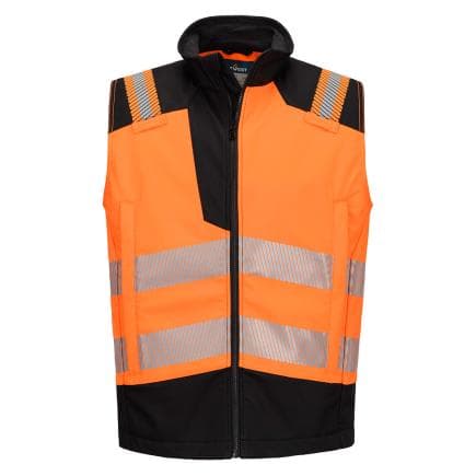 PORTWEST FR719OBRL - Gilet softshell FR Modaflame HV PW3, Orange/Noir