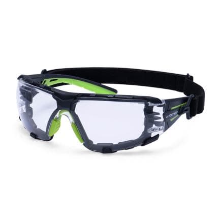 PORTWEST PS28CLR - Lunettes de sécurité sangle Tech Look Lite KN, Incolore