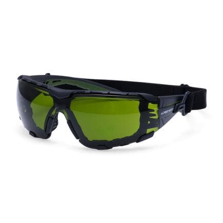 PORTWEST PS28GNR - Lunettes de sécurité sangle Tech Look Lite KN, Vert