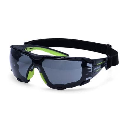 PORTWEST PS28SKR - Lunettes de sécurité sangle Tech Look Lite KN, Fumé