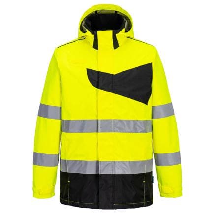 PORTWEST PW265YBR4XL - Parka PW2 HV, Jaune/Noir