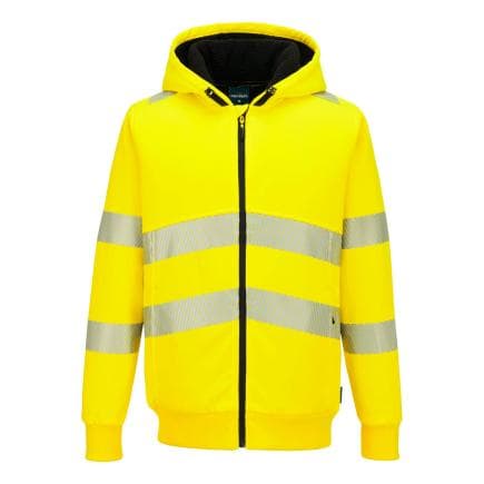 PORTWEST PW321YERM - Sweat à capuche d'hiver sherpa HV PW3, Jaune