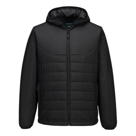 PORTWEST S608BKRL - Veste déflectrice professionnelle à capuche isolée, noire