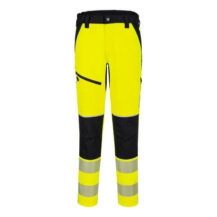 PORTWEST T140YBRXXL - Pantalon stretch HV PW3, Jaune/Noir