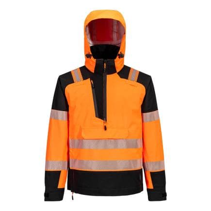 PORTWEST T161OBRXL - Veste de pluie HVé PW3 à enfiler (3 couches), Orange/Noir