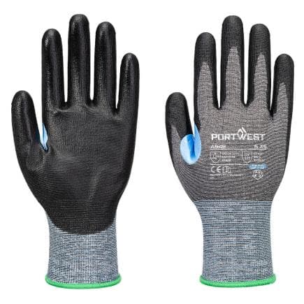 PORTWEST A649G8RXL - Gant anti-coupures CS D21 PU, Gris/Noir