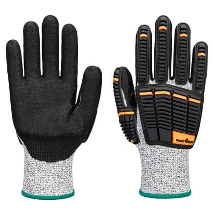 PORTWEST A718G8RXL - Gant Impact C13 mousse de nitrile, Gris/Noir