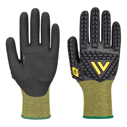 PORTWEST A756K8RXL - Gant Impact coupure E18 Nitrile ESD, Noir