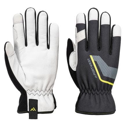 PORTWEST A775BKRL - Gant utilitaire en cuir stretch, Noir
