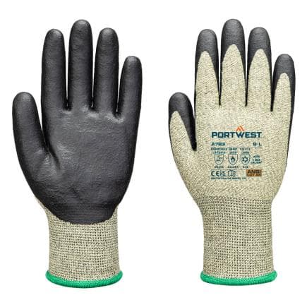 PORTWEST A783E8RL - Gant Arc Grip 13E Niveau 3, Vert/Noir