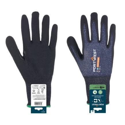PORTWEST APR18B8RXXXL - Gant SG Cut C15 en nitrile (retail), Bleu/Noir