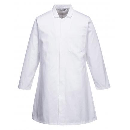 PORTWEST 2202WHRL - Blouse homme agroalimentaire, 1 poche, blanc