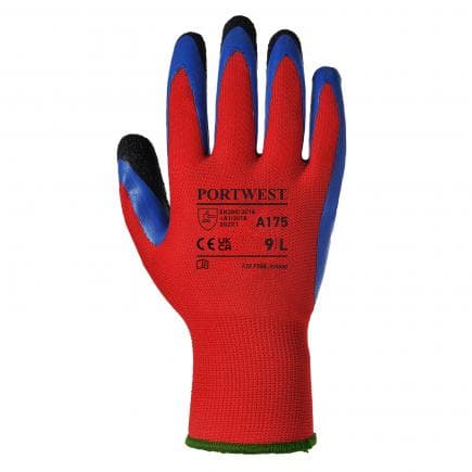 PORTWEST A175R4RL - Gant Duo-Flex, rouge/bleu (lot multiple)