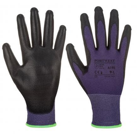 PORTWEST A195U8RS - Gant PU tactile, violet/noir (lot multiple)