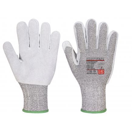 PORTWEST A674K8RL - Gant anti-coupures cuir AHR13, noir