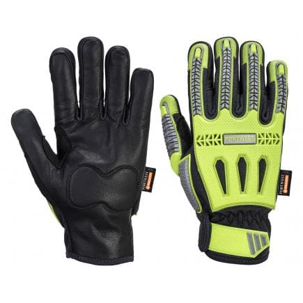 PORTWEST A762Y8RL - Gant hiver impact r3, jaune/noir