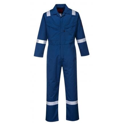PORTWEST AF50RBR52 - Combinaison Araflame Platinium, bleu royal