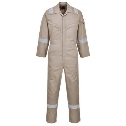 PORTWEST AF73KHR44 - Combinaison Araflame Silver, kaki