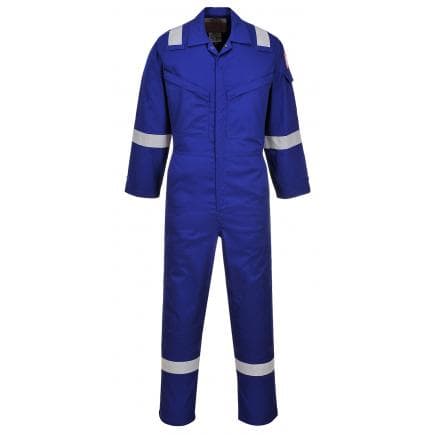 PORTWEST AF73RBR52 - Combinaison Araflame Silver, bleu royal