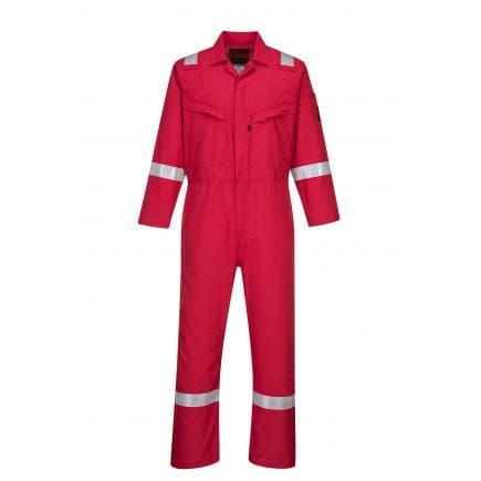 PORTWEST AF73RER46 - Combinaison Araflame Silver, rouge