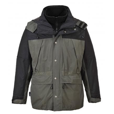 PORTWEST S532GRRXXL - Veste respirante orkney 3 en 1, gris