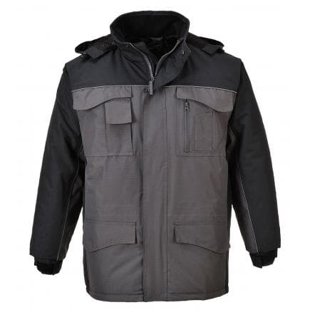 PORTWEST S562BYRM - Parka rs bicolore, noir/gris