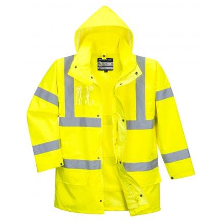 PORTWEST S765YERM - Parka Hi-Vis essential 5 en 1, jaune