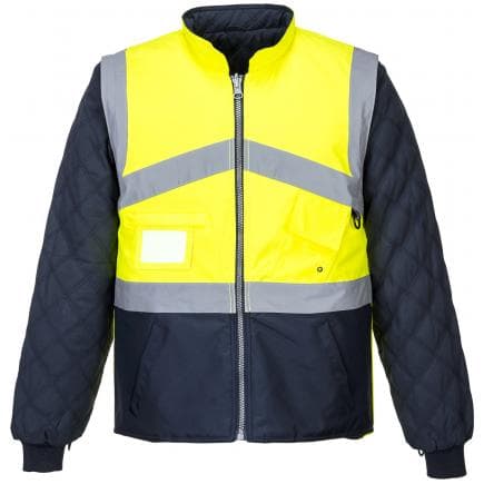PORTWEST S769YNRXL - Gilet Hi-Vis bicolore reversible, jaune/marine