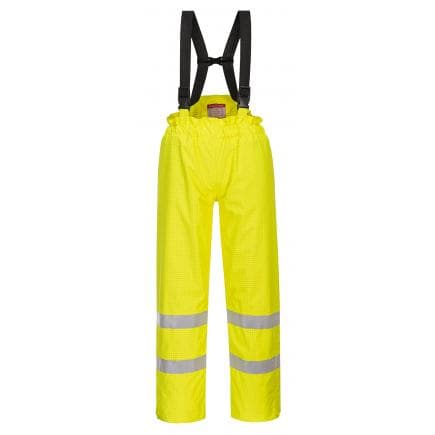 PORTWEST S781YERM - Pantalon Bizflame rain doublé Hi-Vis FR Antistatique, jaune