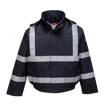 PORTWEST S783NARL - Blouson chaud Bizflame pluie FR Multi protection, marine
