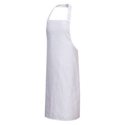 PORTWEST S841WHR - Tablier à bavette polycoton, blanc