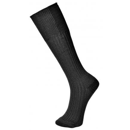 PORTWEST SK10BKR39-43 - Chaussette Combat, noir
