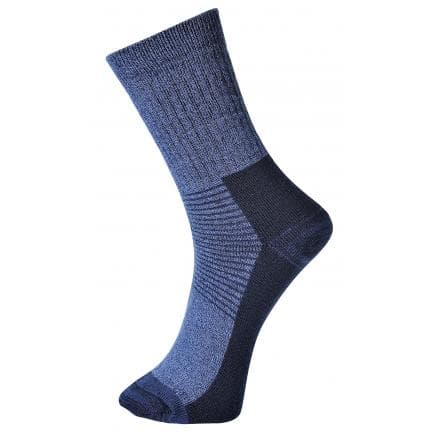 PORTWEST SK11BLU39-43 - Chaussettes thermiques, bleu