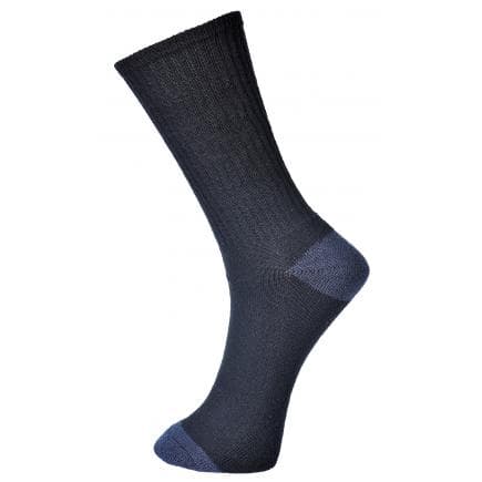 PORTWEST SK13BKR44-48 - Chaussettes classiques coton majoritaire, noir
