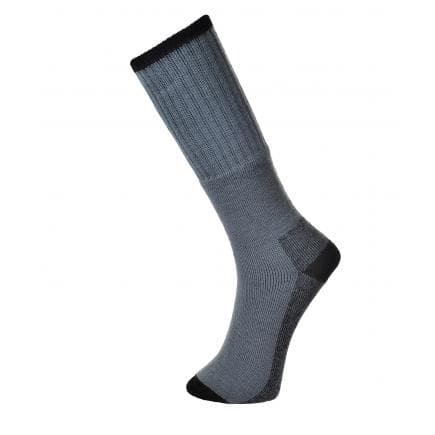 PORTWEST SK33GRR39-43 - Work sock-3 pairs, gris