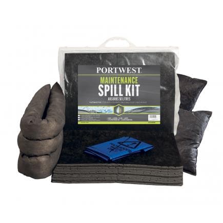 PORTWEST SM31GRR - Kit d'absorbants de maintenance 50 litres, gris
