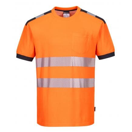 PORTWEST T181OGYXXXL - T-shirt HV PW3, orange/gris