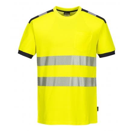 PORTWEST T181YGYXL - T-shirt HV PW3, jaune/gris