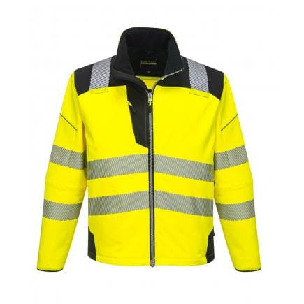 PORTWEST T402YBRL - Softshell haute-visibilité PW3, jaune/noir