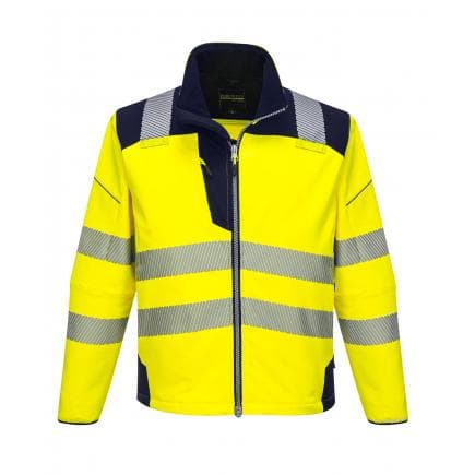 PORTWEST T402YNRL - Softshell haute-visibilité PW3, jaune/marine