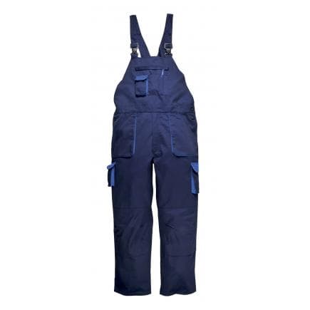 PORTWEST TX17NARXL - Cotte à bretelles Texo Contrasté matelassée, marine
