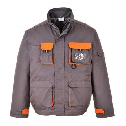 PORTWEST TX18GRRM - Blouson Texo Contrast matelassé, gris