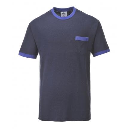 PORTWEST TX22NARS - T-shirt contrasté Texo, marine