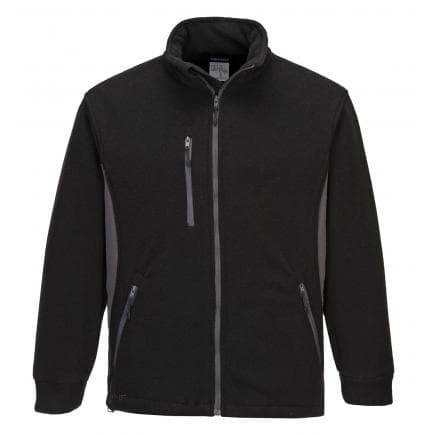 PORTWEST TX40BKRXL - Blouson polaire bicolore Texo, noir