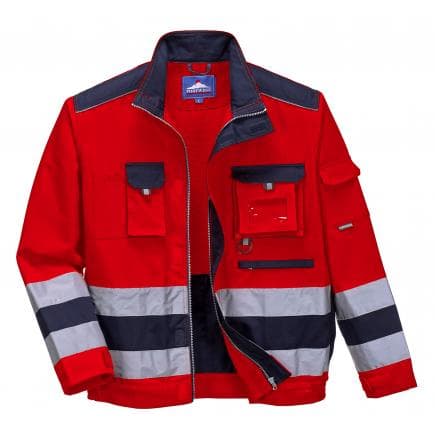 PORTWEST TX50RNRS - Blouson HV Lille, rouge/marine