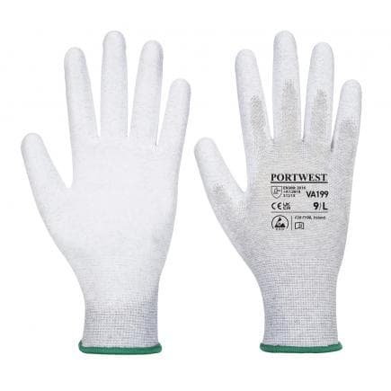 PORTWEST VA199G7RXXS - Gant antistatique PU, gris